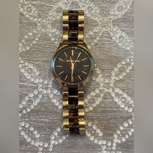 Michael Kors Gold and Brown Watch